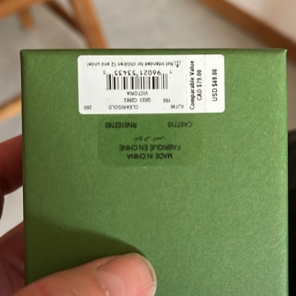 Kate Spade Gold and White Necklace with Dainty Pendant. New. - Picture 5 of 6